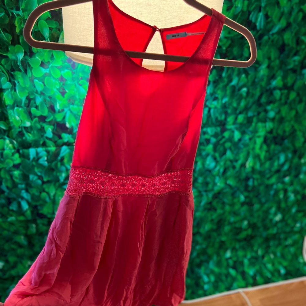 Coral sleeveless dress